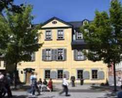 Goethe's House was the home of popular German poet Johann Wolfgang von Goethe. Schiller's house was built in 1777 Goethe's House was the home of popular German poet Johann Wolfgang von Goethe. Schiller's house was built in 1777.